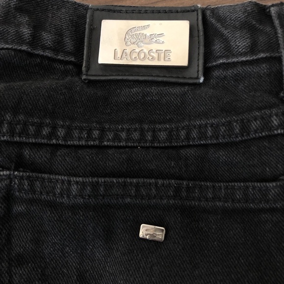*SOLD* Lacoste Black Straight Leg Jeans - Picture 3 of 8